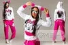 2017 Women Set Casual Sportswear Cute Ear Minnie Mouse Printed With Hooded long-sleeved Suit Tenue Tracksuit  Femme