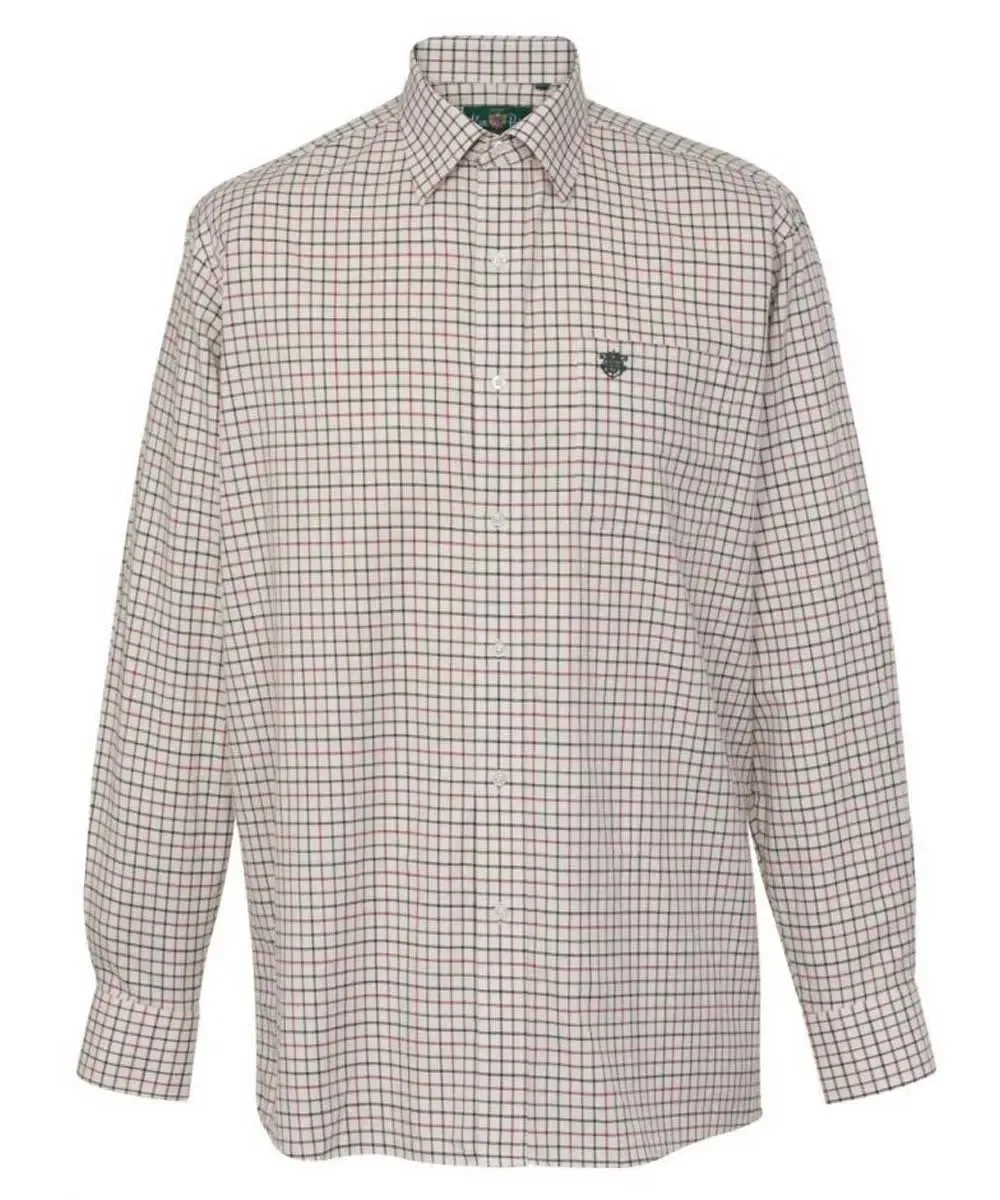 ALAN PAINE Ilkley Shooting Shirt - Kids Country Check - Country Red