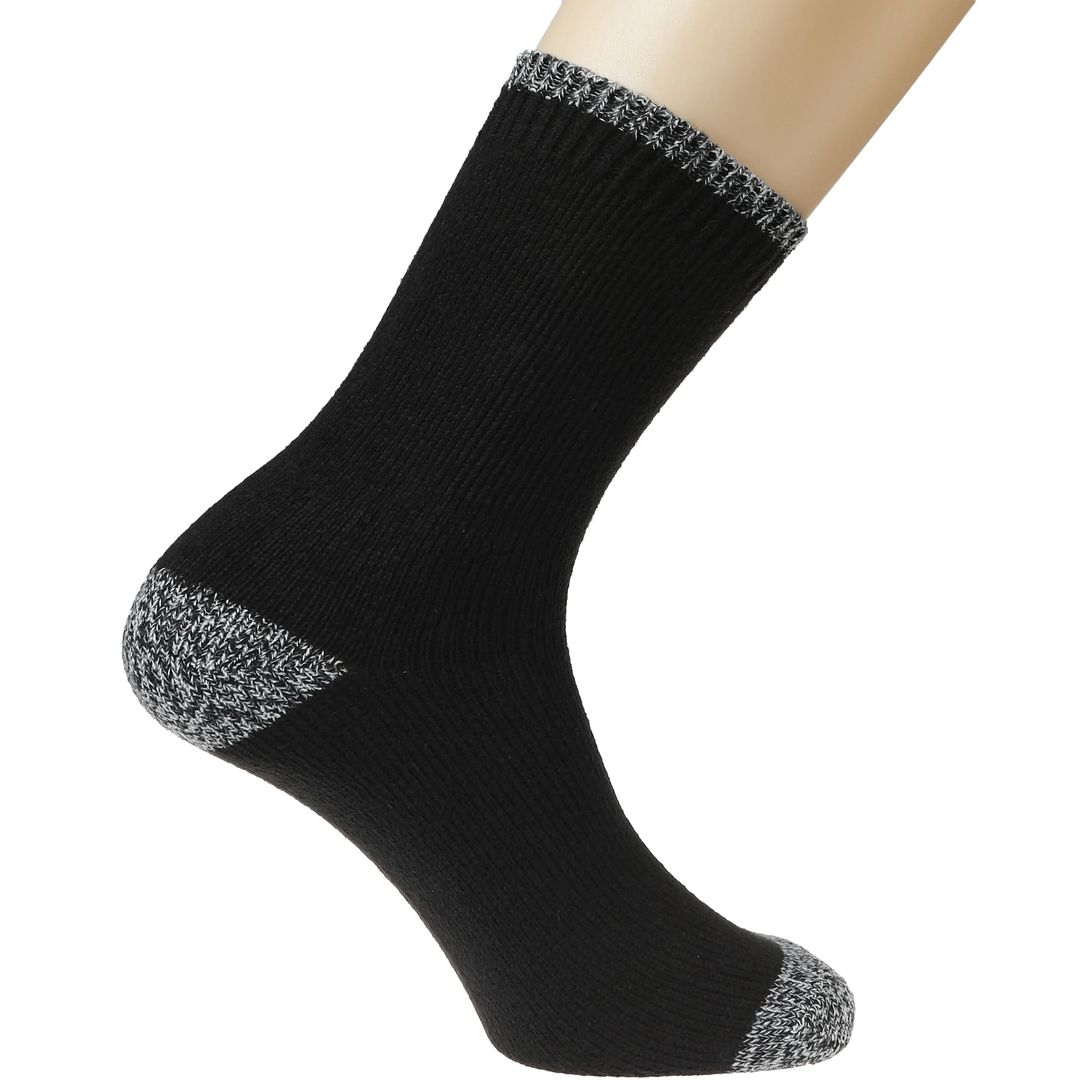 BEARPAW Pawz 2 Pairs Marled Pattern Fall Crew Knit Socks Soft Comfy Cute Boot Socks for Women - Warm Socks for Women