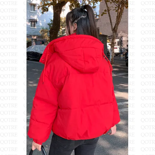 Bellows Pocket Cropped Puffer Jacket