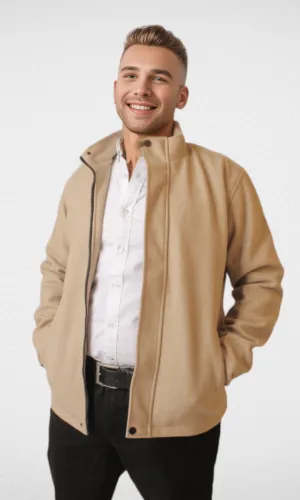 Bershka Gogh Blazer For Men - Beige