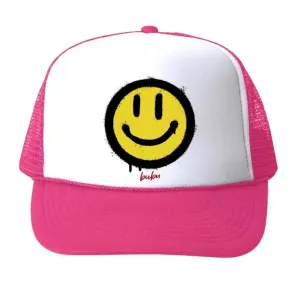 Bubu - Pink   White Trucker Hat - All Smiles