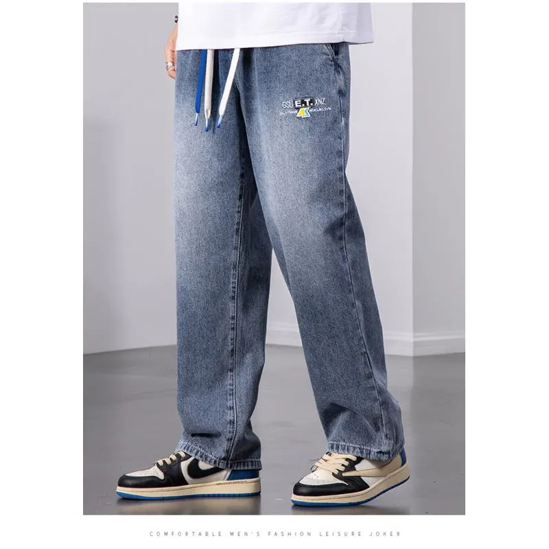 Casual Cutting Loose Fit Straight Jeans