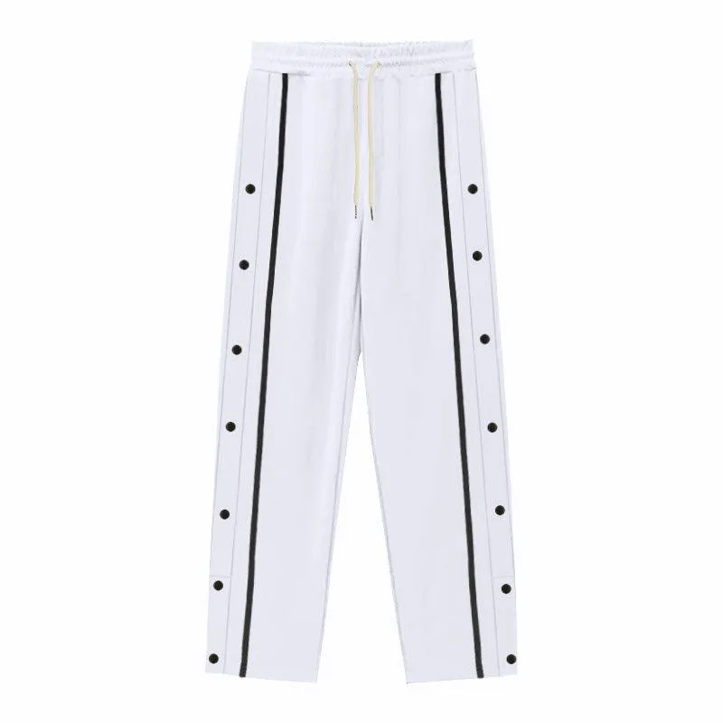 Casual Sports Breasted Pants Men's Loose Straight Trousers