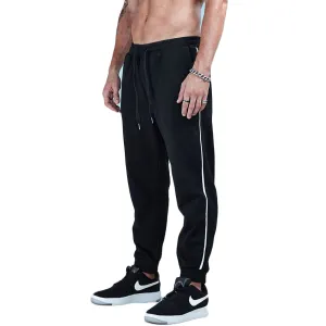 Casual Striped Cotton Jogger Pants