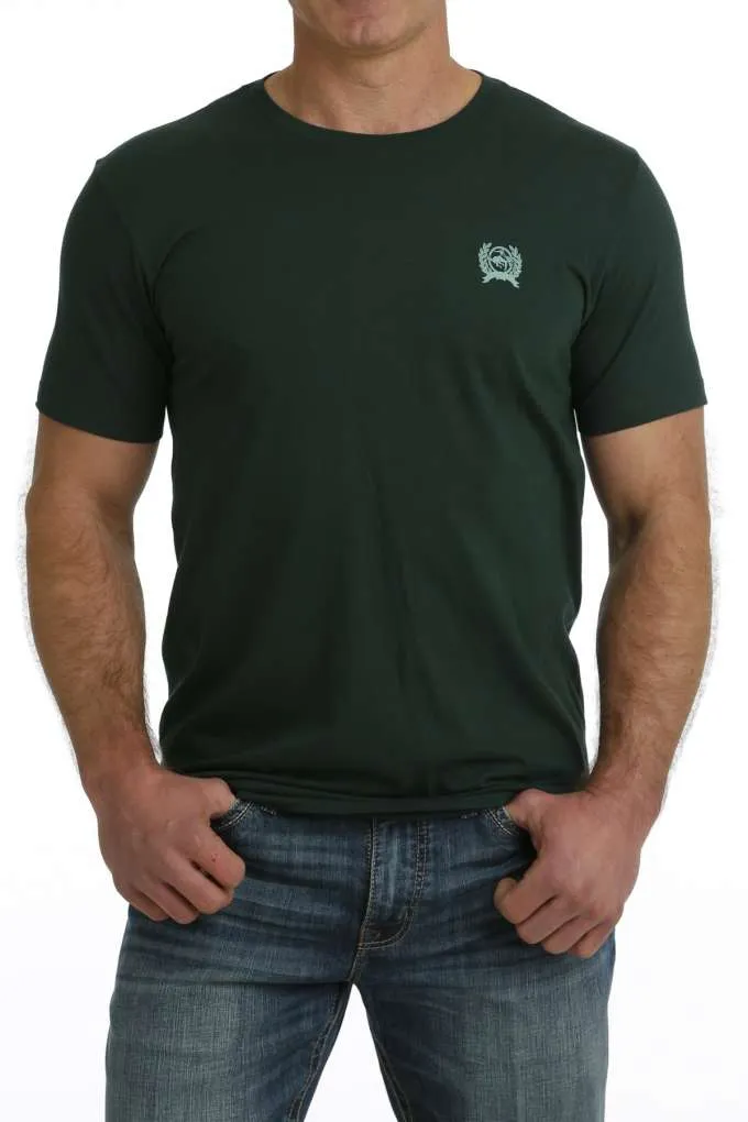 Cinch Mens Logo Tee - Green - MTT1690606