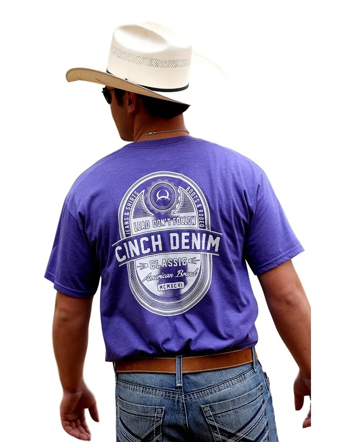 Cinch Mens Purple T Shirt