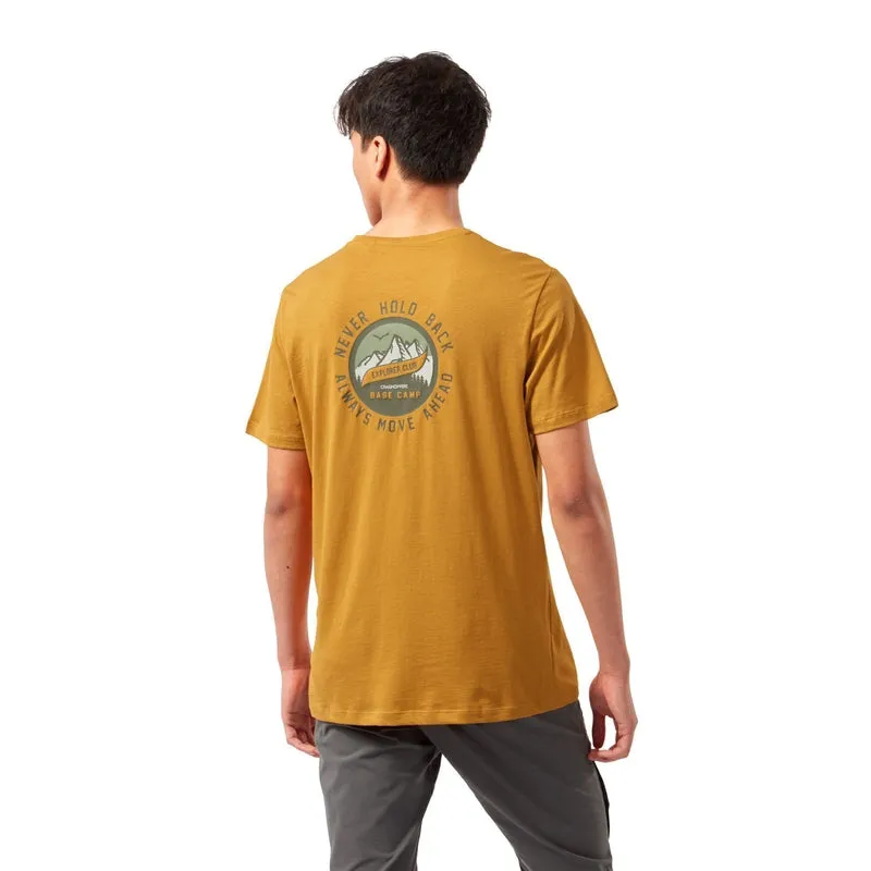 Craghoppers Mightie Short Sleeve T Shirt - Mens - Dark Butterscotch