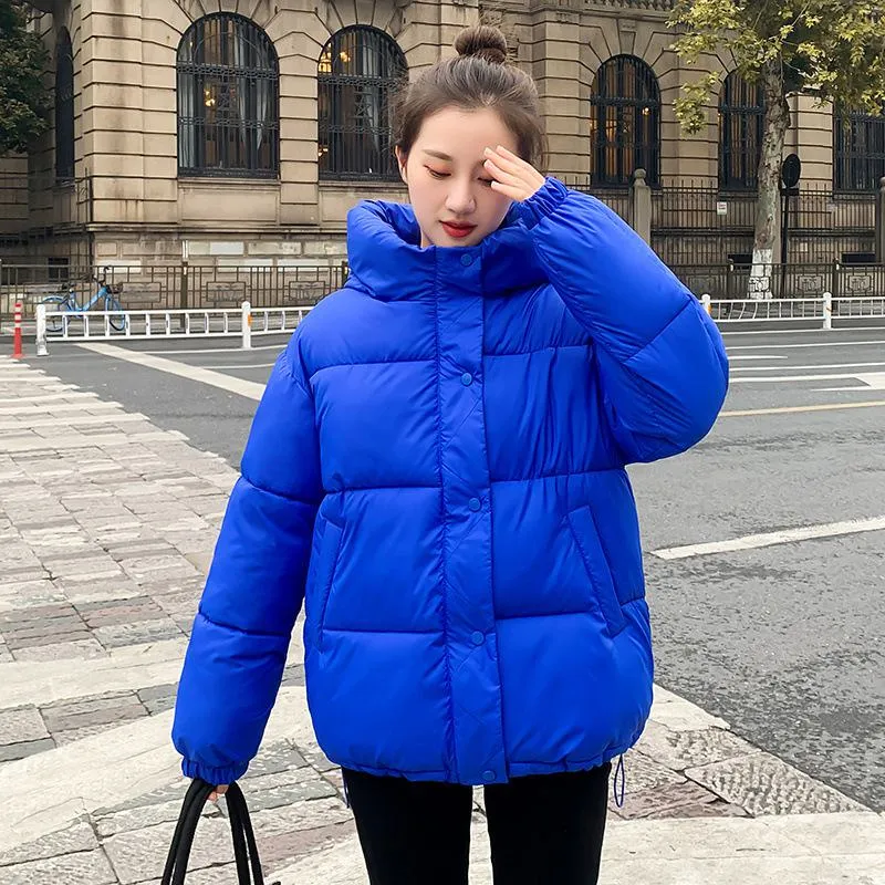 Cropped Hooded Loose Fit Puffer Jacket