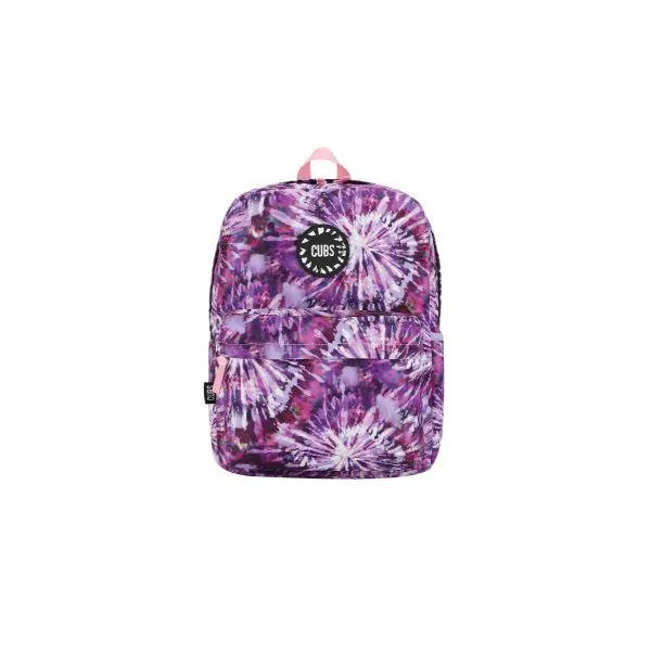 Cubs All Purple Tie Dye Junior Student Backpack