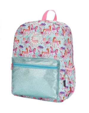 Cubs Baby Blue Baby Unicorn Glittery Junior Backpack