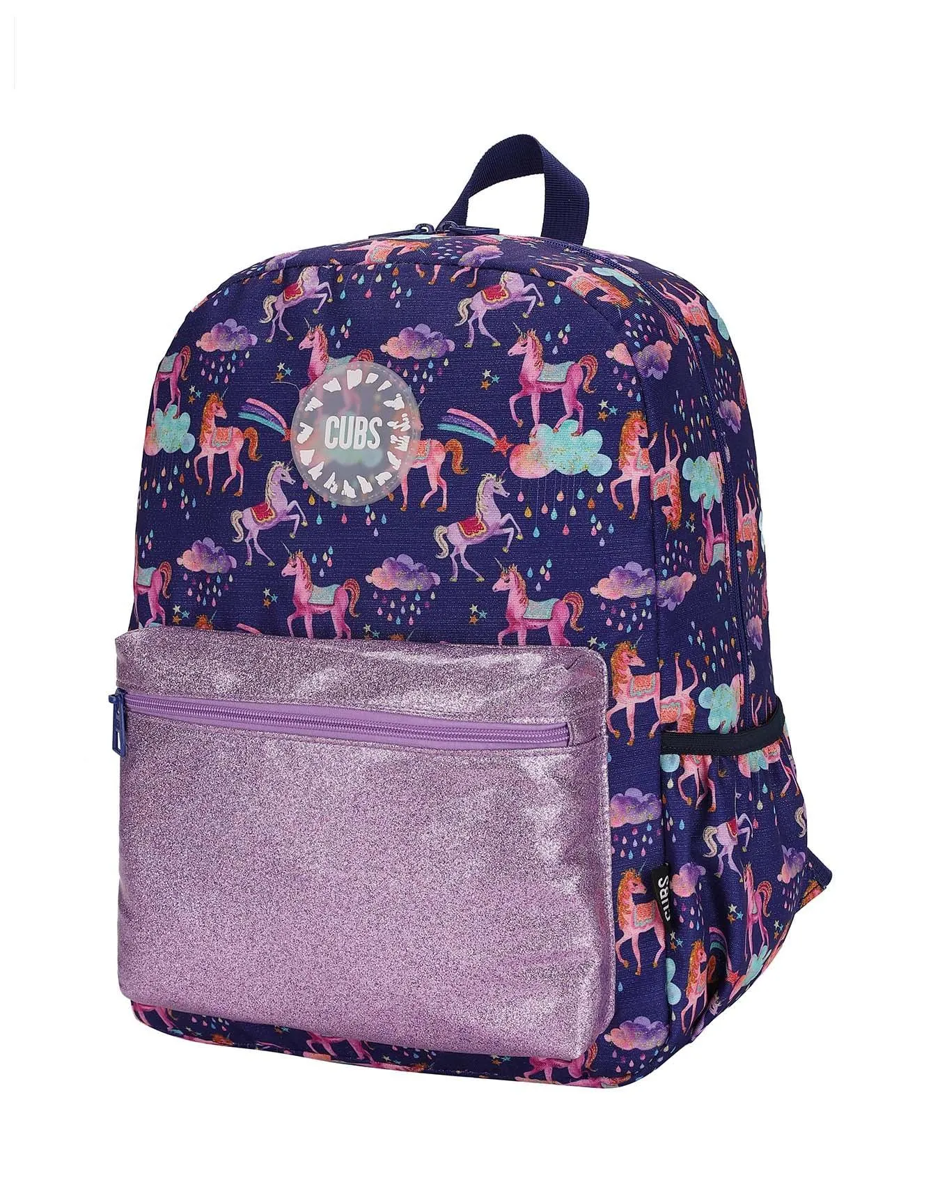 Cubs Navy Blue Baby Unicorn Glittery Junior Backpack