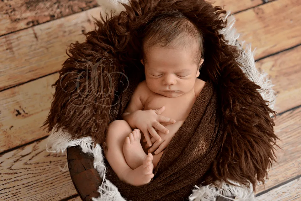 Dark Brown Stretch Knit Baby Wrap