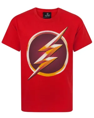 DC Comics Flash TV Logo Boy's Children's Red T-Shirt Top