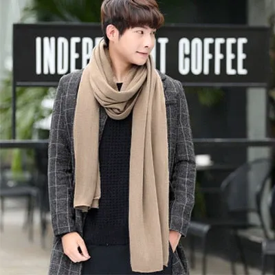 Fashion Winter Knit Solid Color Long Scarf #7387