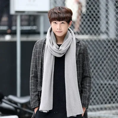 Fashion Winter Knit Solid Color Long Scarf #7387