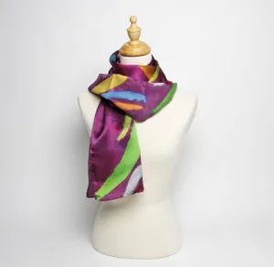 Frolic Mulberry Silk Scarf