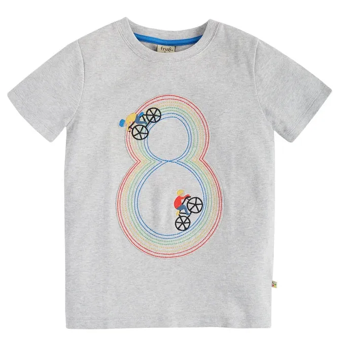 Frugi Bike Track Magic Number T-Shirt 8-9 Years