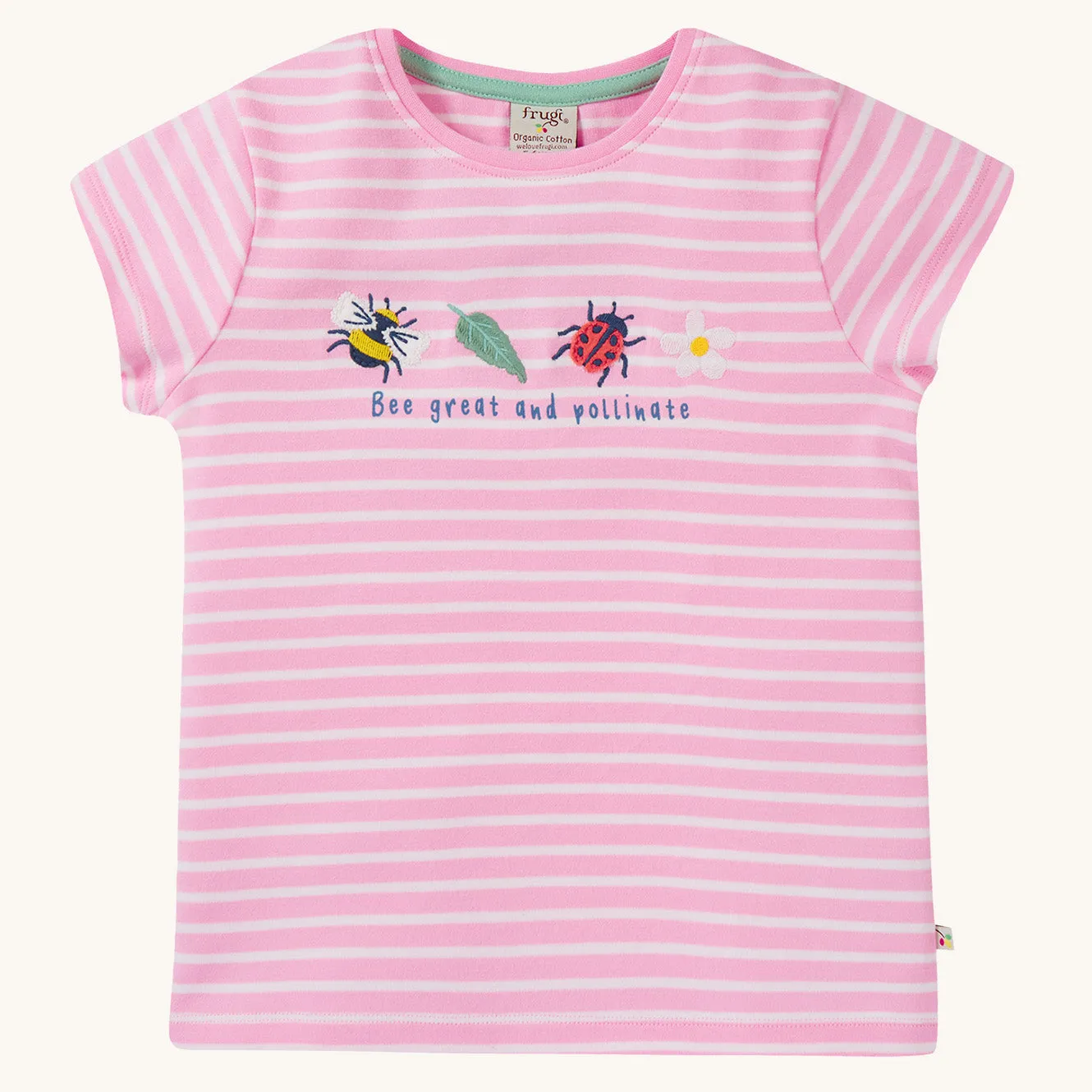 Frugi Camille Applique T-Shirt - Bee Great