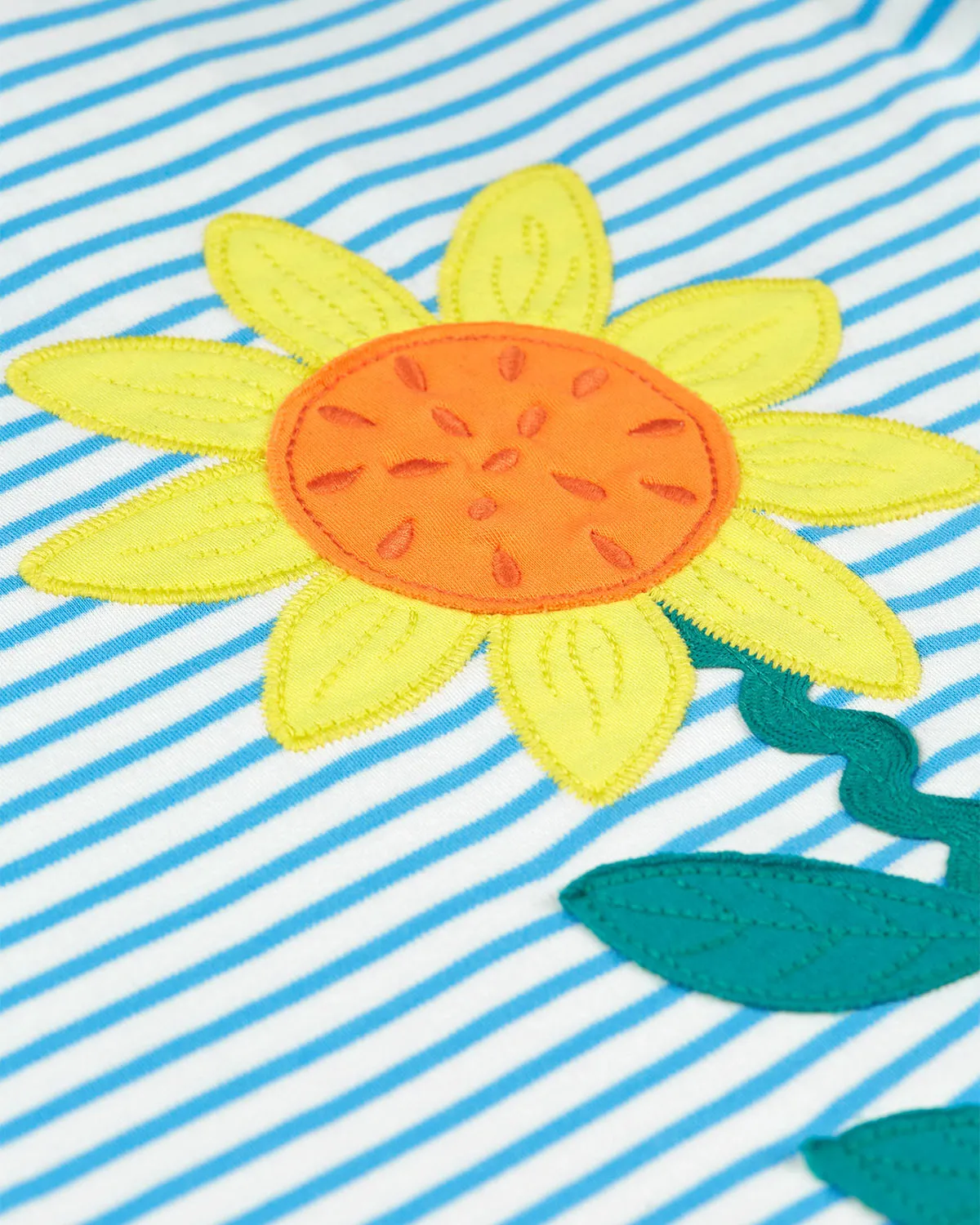 Frugi Camille Applique T-Shirt - Echinacea