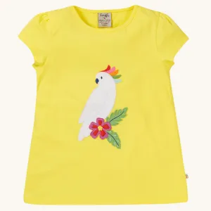 Frugi Cassia Applique T-Shirt - Cockatoo