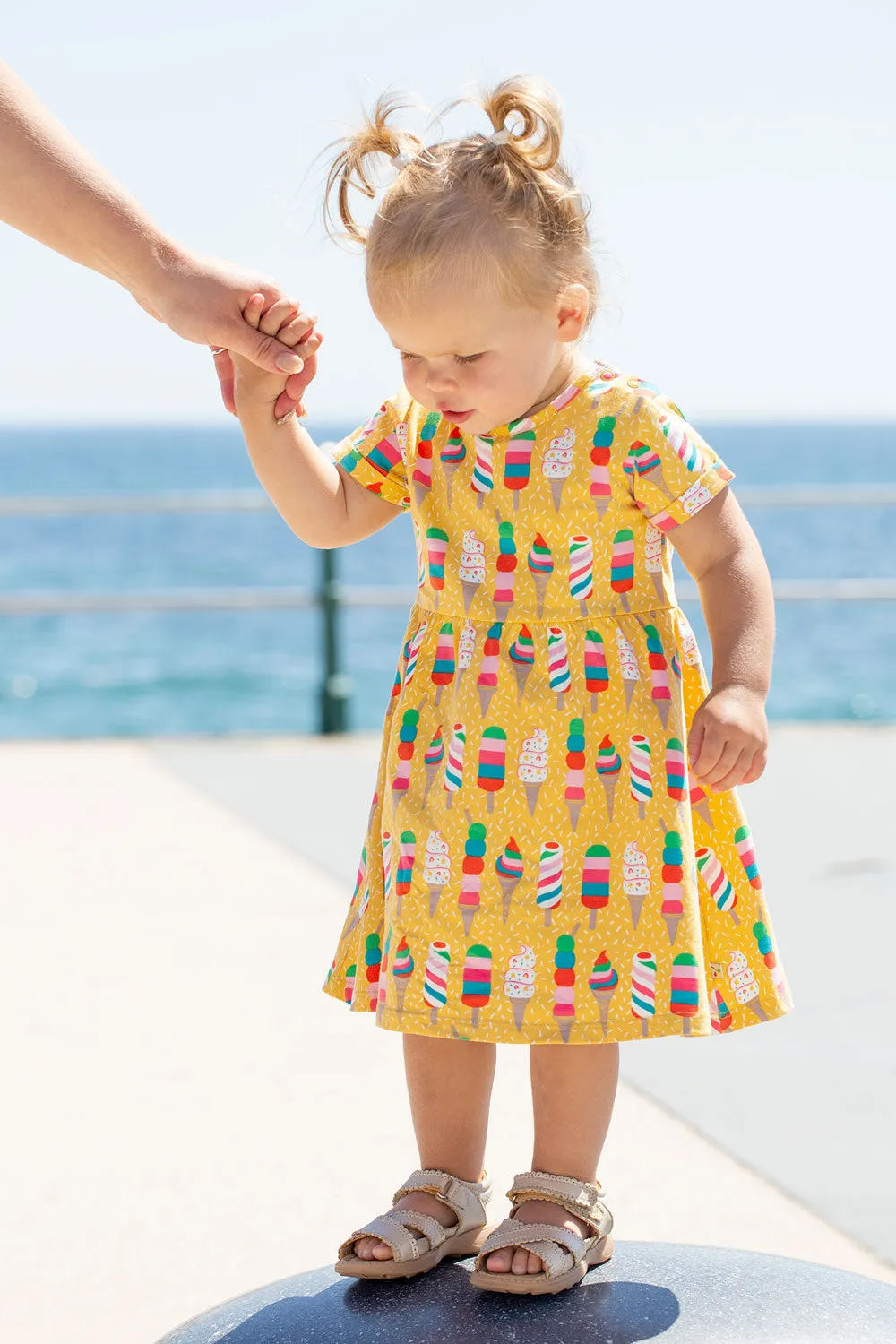 Frugi Dara Baby Body Dress - Rainbow Sprinkles