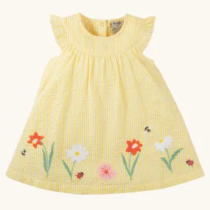 Frugi Devon Baby Body Dress - Flowers