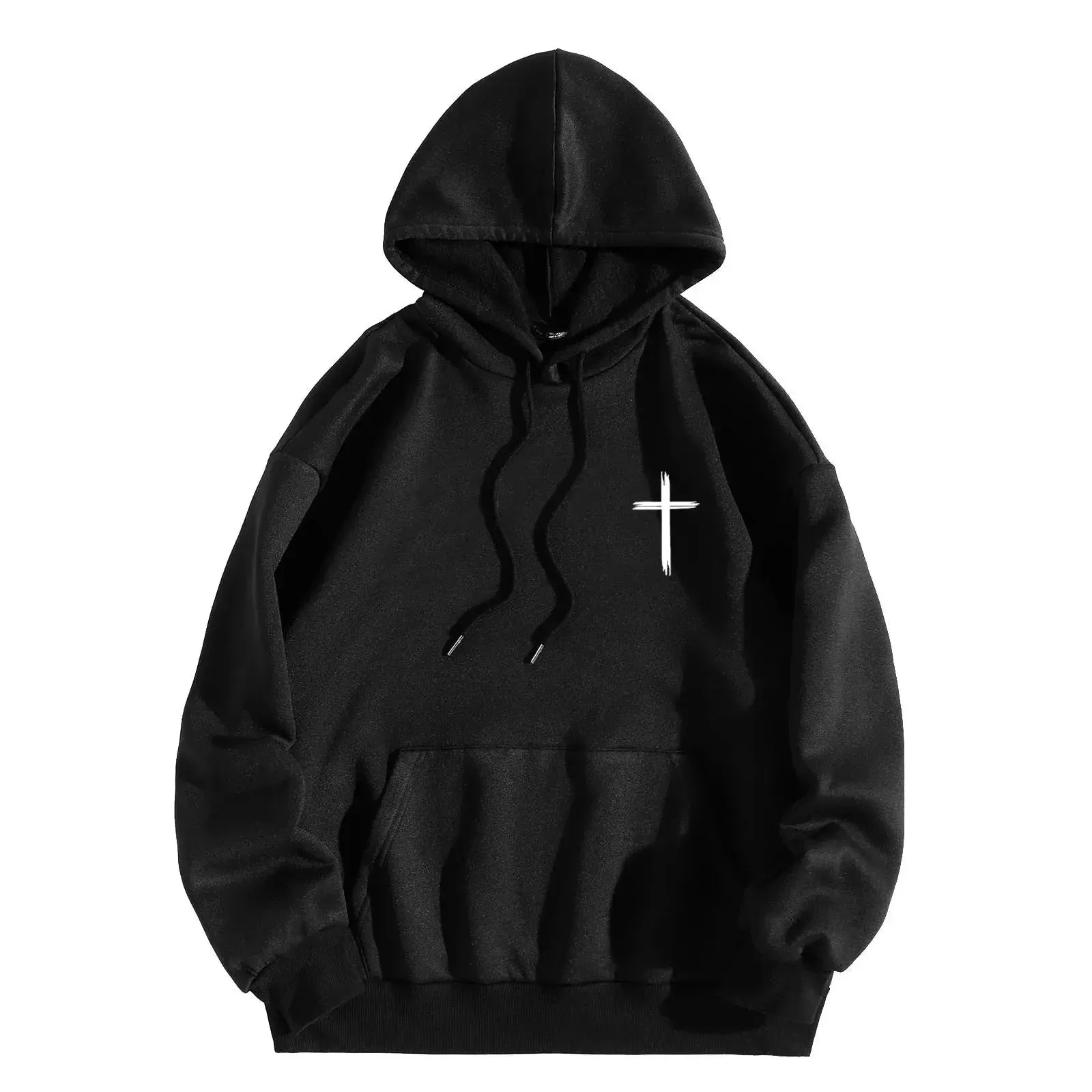 God Loves You Hoodies Men Christian Jesus Hooded Sweatshirts Long Sleeve Bible Verse Men's Pullover Tops Y2k Hoodie Men Clothing