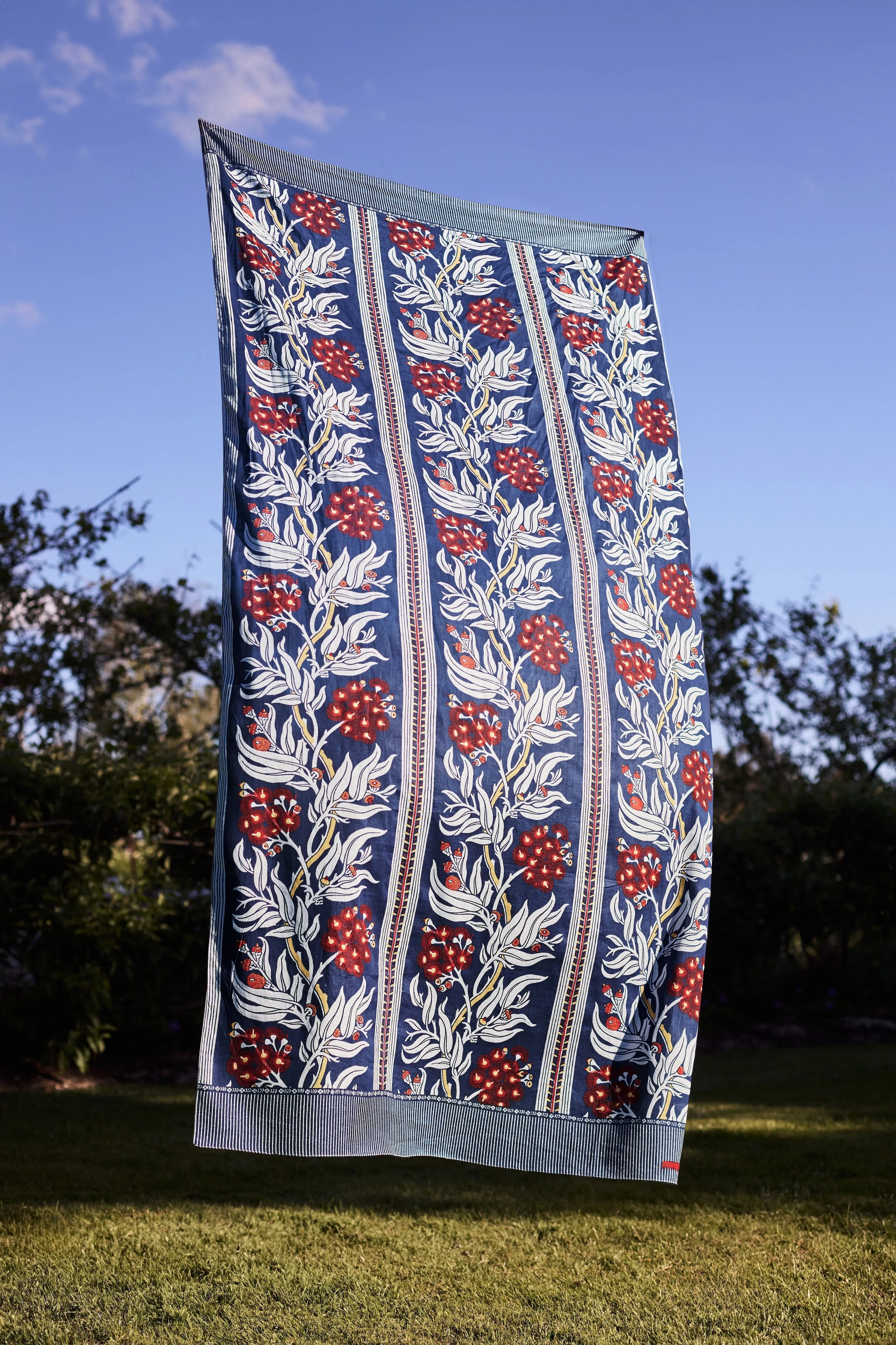 Gum Blossom Navy Sarong