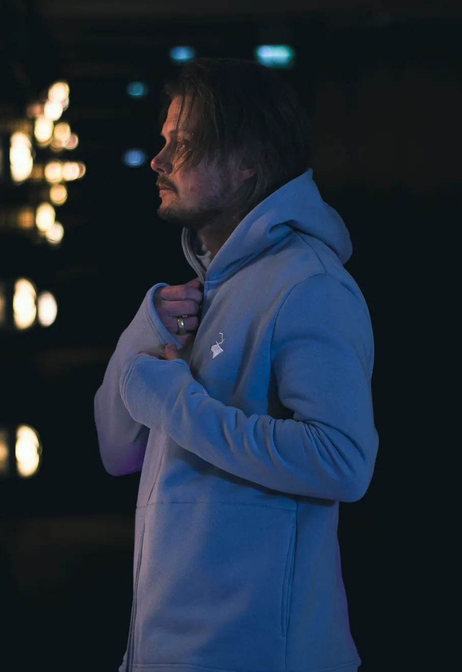 ICON SKY BLUE ZIP-HOODIE