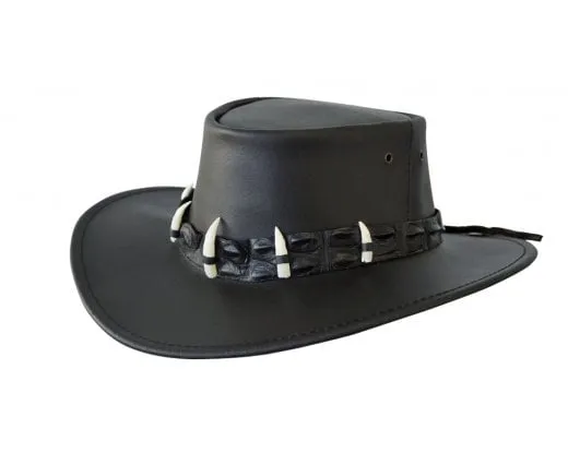 Jacaru Hats Croc Hunter - Black