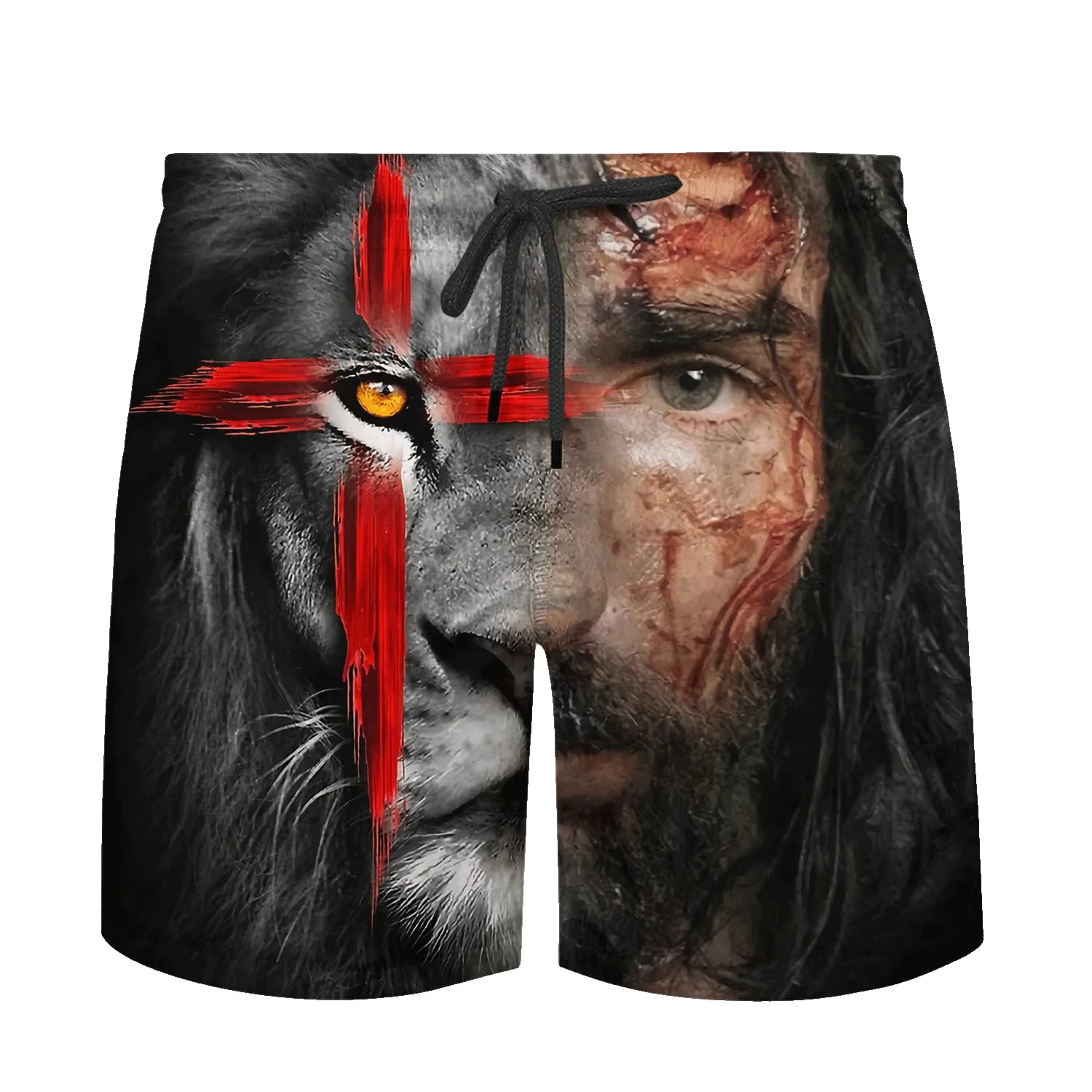 Jesus And Lion 3d All Over Print Shirt - Christian 3d Shirts For Men Women