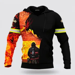 Jesus Firefighter God Will Bring You Through The Fire 3d Hoodies For Women Men - Christian Apparel Hoodies