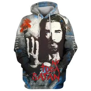 Jesus Not Today Satan Life Of Jesus Christian Hoodies Jesus Hoodie Men & Women Christian Hoodie 3D Printed Hoodie