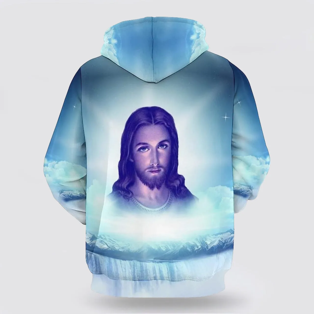 Jesus Portrait 3d Hoodies For Women Men - Christian Apparel Hoodies