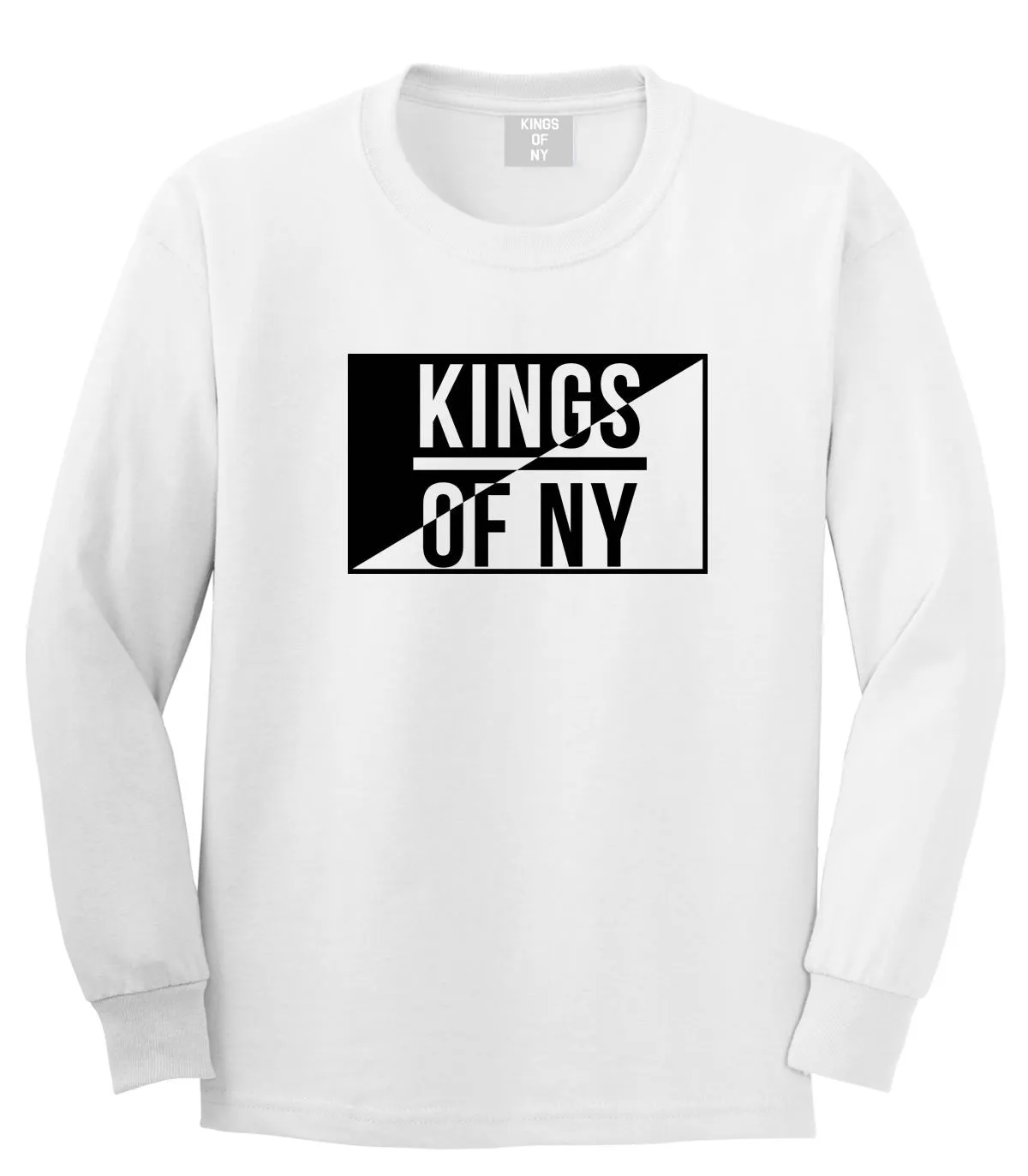 Kings Of NY Half Logo Long Sleeve T-Shirt