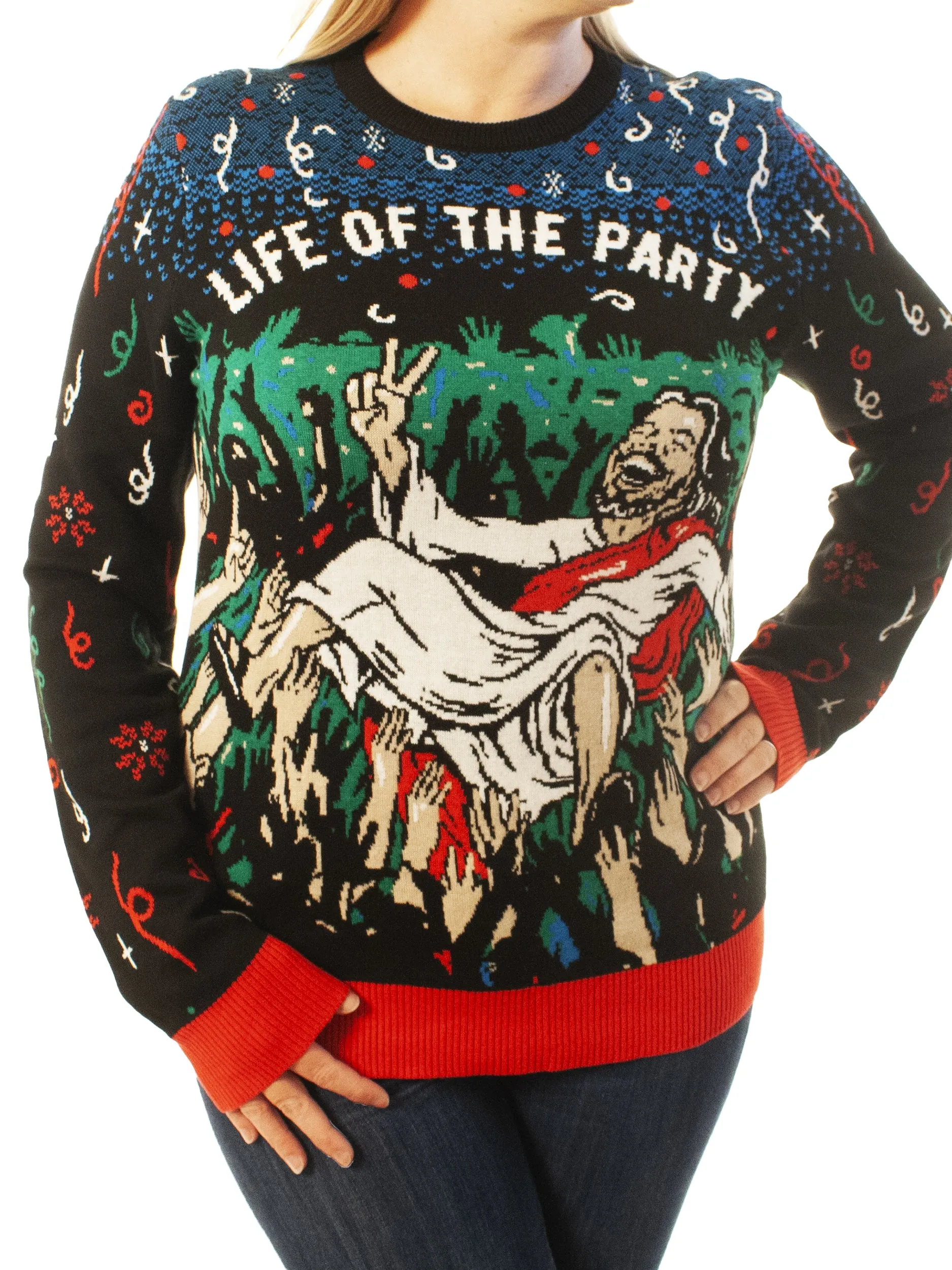 Life Of The Party | Ugly Christmas Sweater For Men & Women | Unisex Sizing