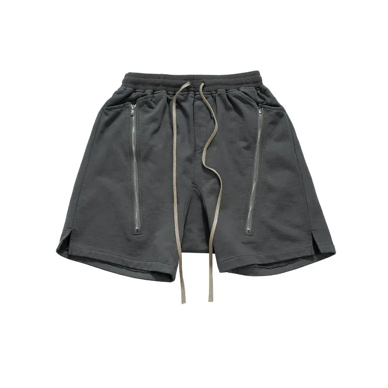 Loose Hanging Crotch Shorts for Men - Double Open Zippered - Summer Vibes