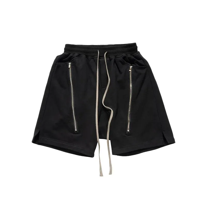 Loose Hanging Crotch Shorts for Men - Double Open Zippered - Summer Vibes