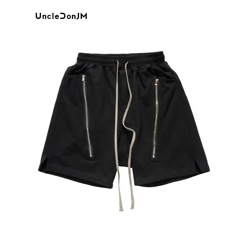 Loose Hanging Crotch Shorts for Men - Double Open Zippered - Summer Vibes