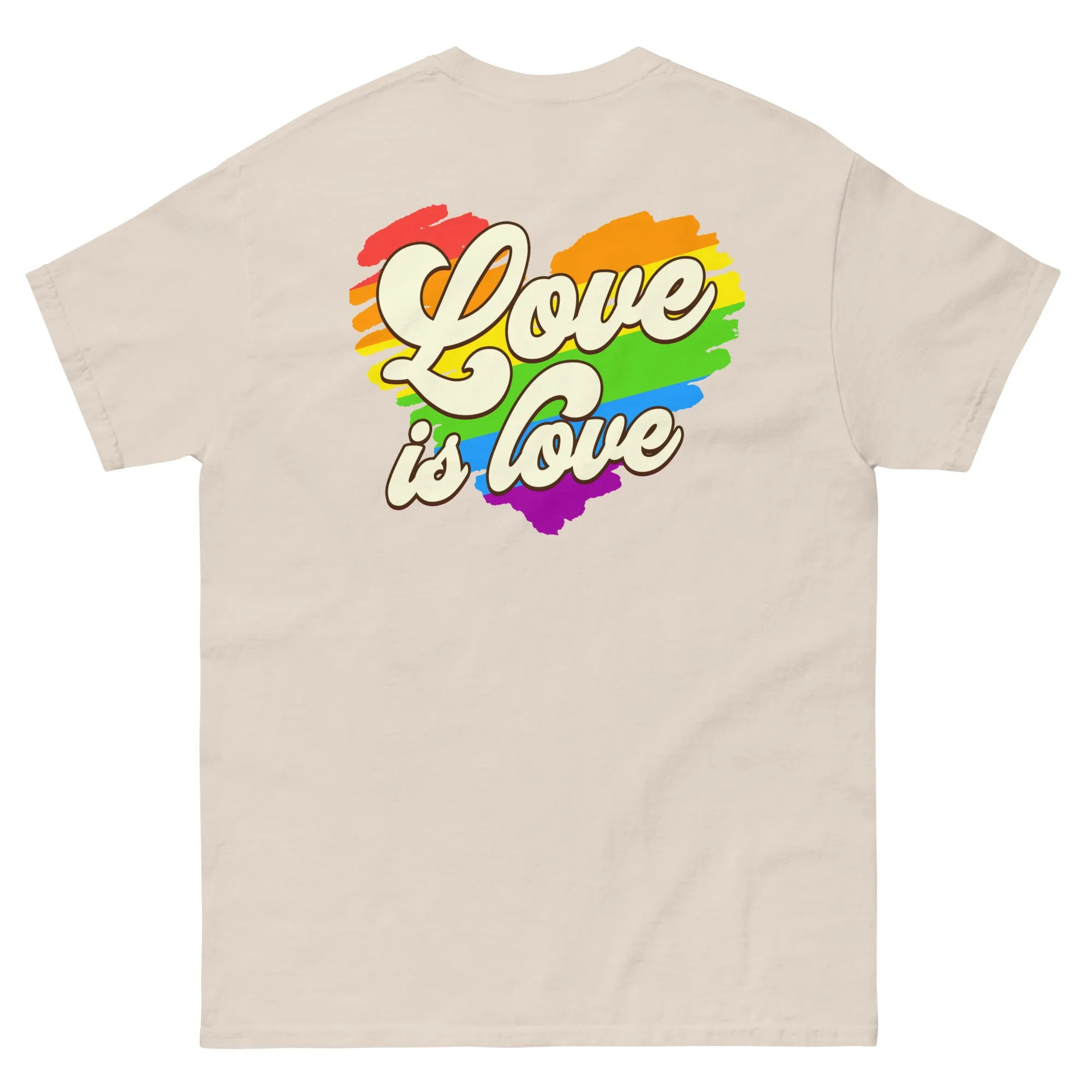 Love is Love Rainbow Heart Unisex T-Shirt