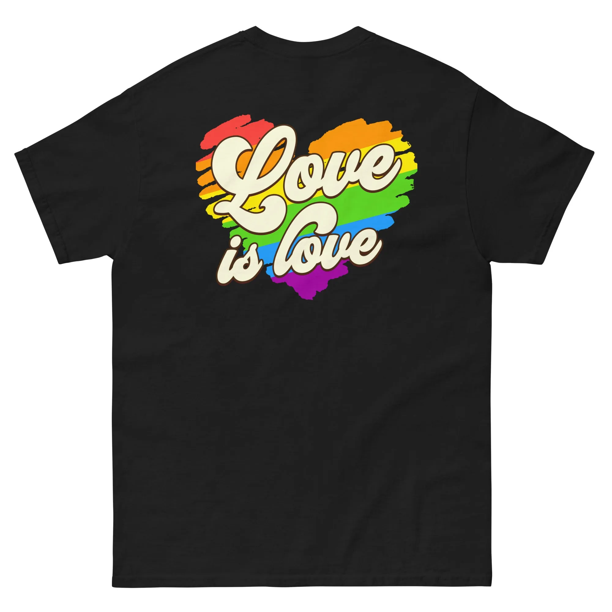 Love is Love Rainbow Heart Unisex T-Shirt