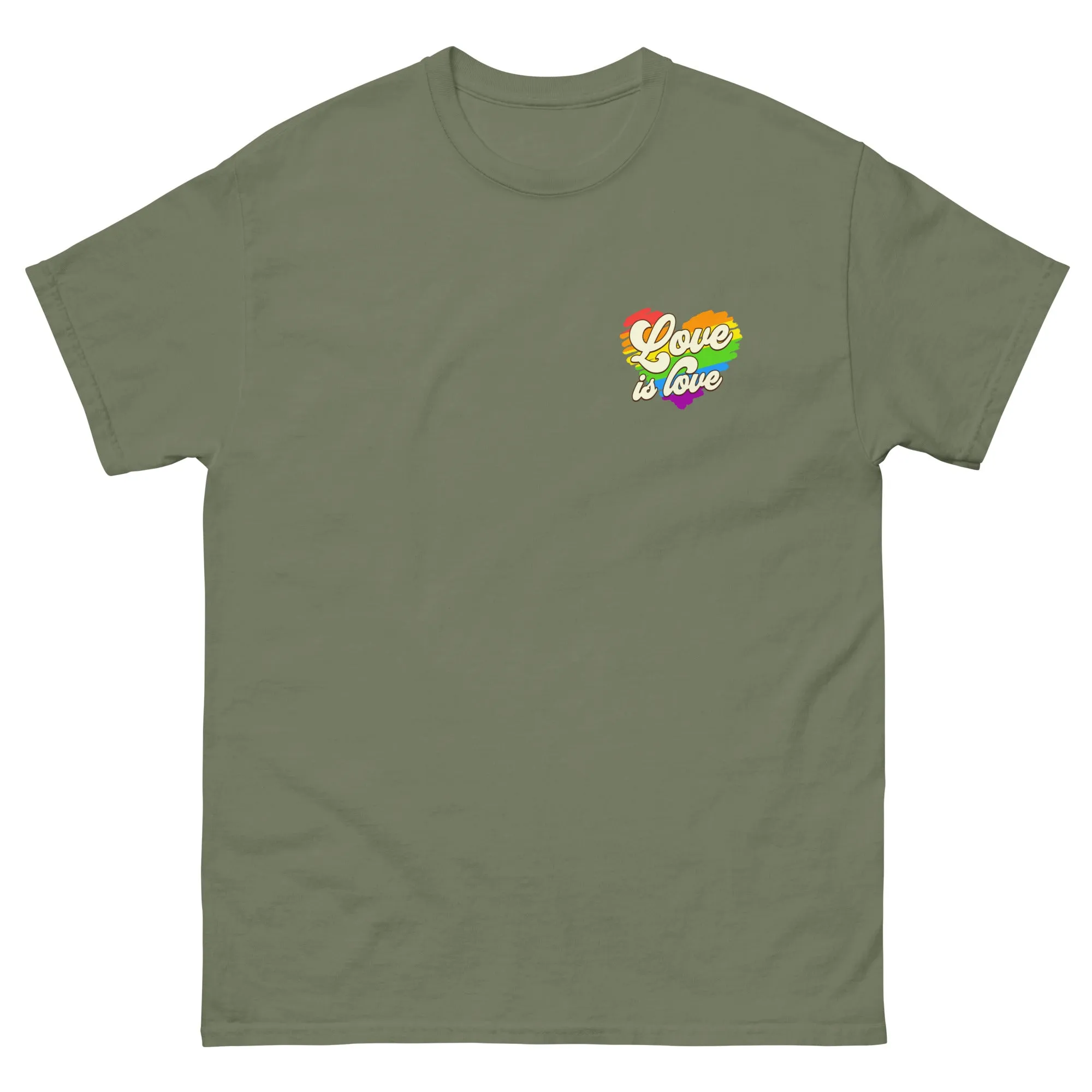 Love is Love Rainbow Heart Unisex T-Shirt