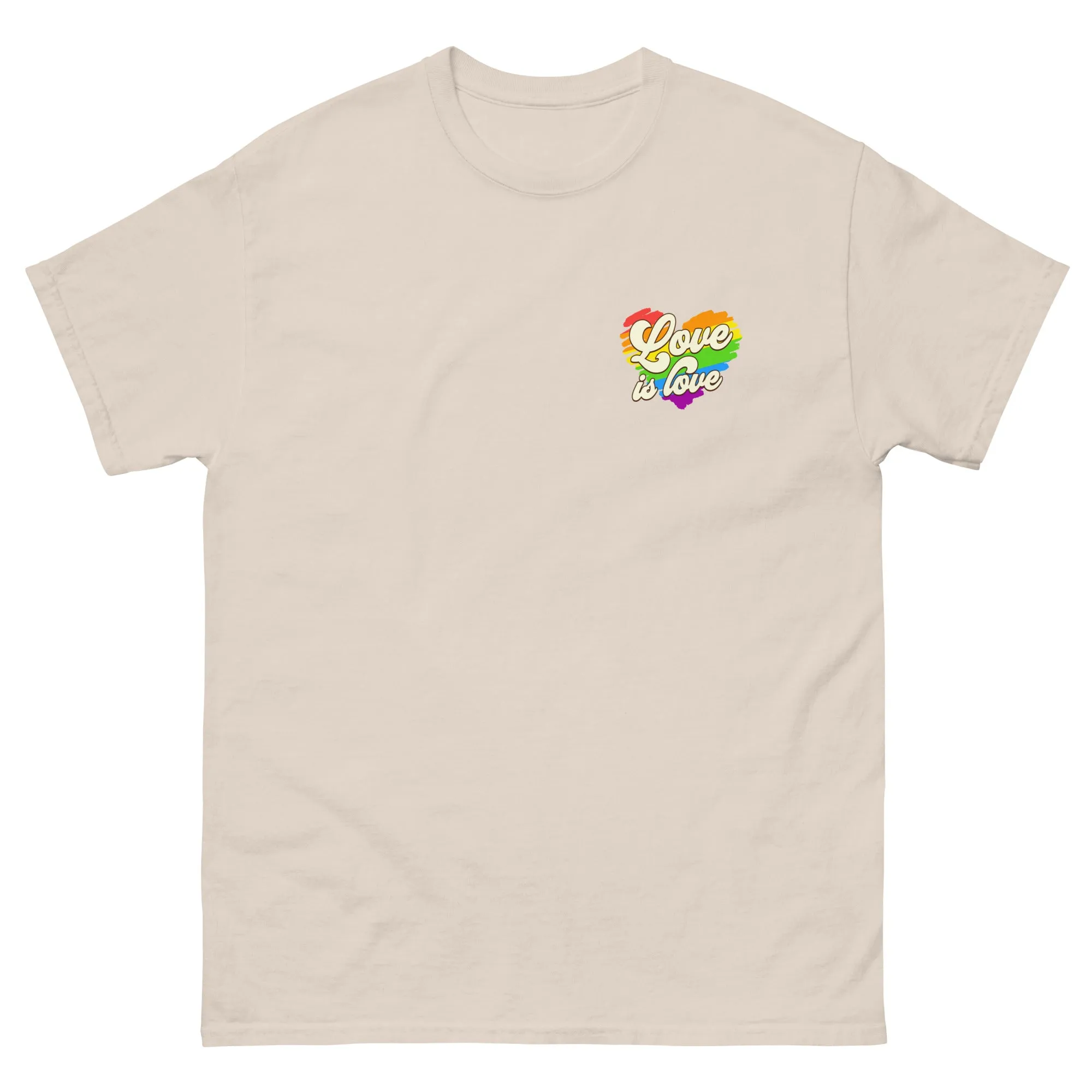 Love is Love Rainbow Heart Unisex T-Shirt