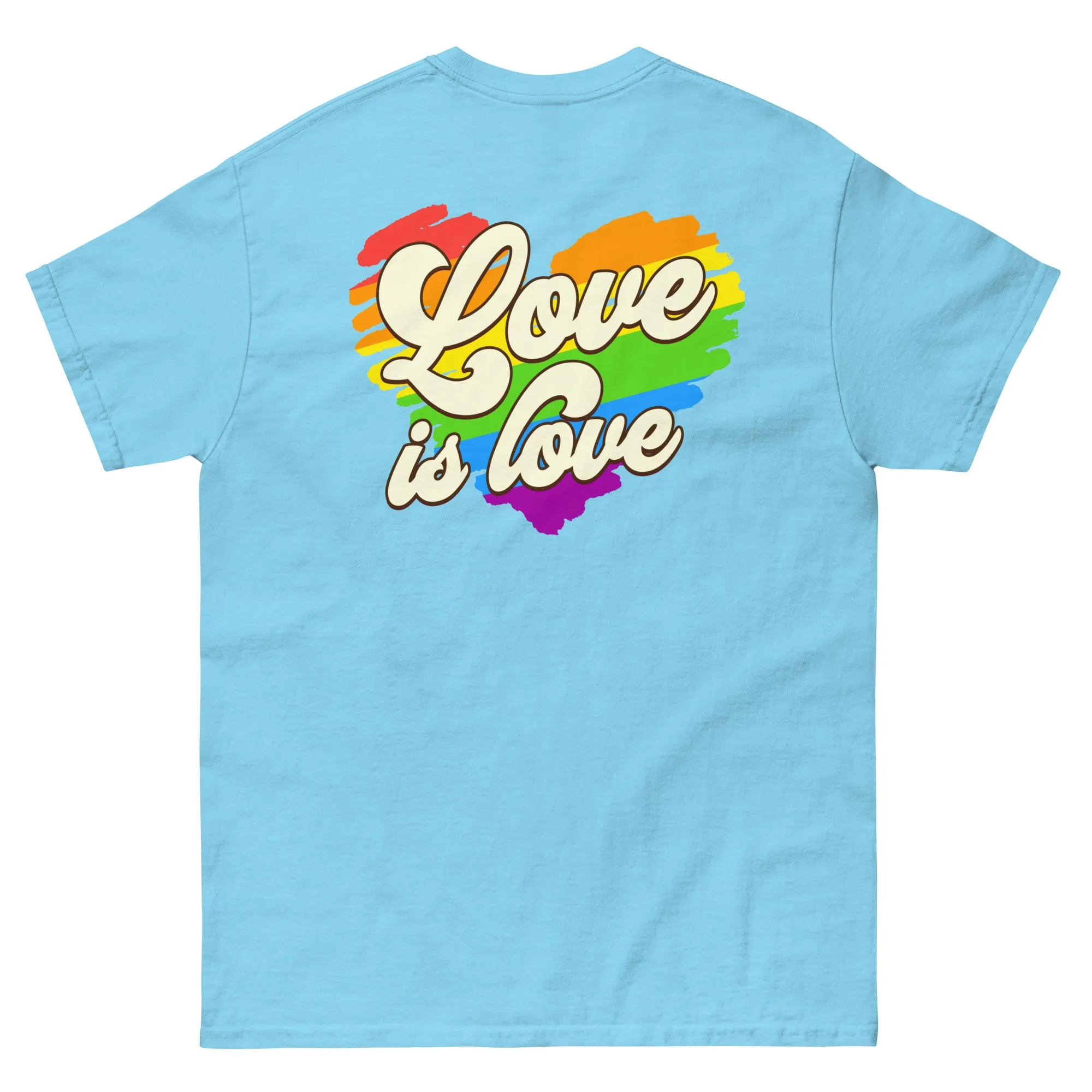 Love is Love Rainbow Heart Unisex T-Shirt