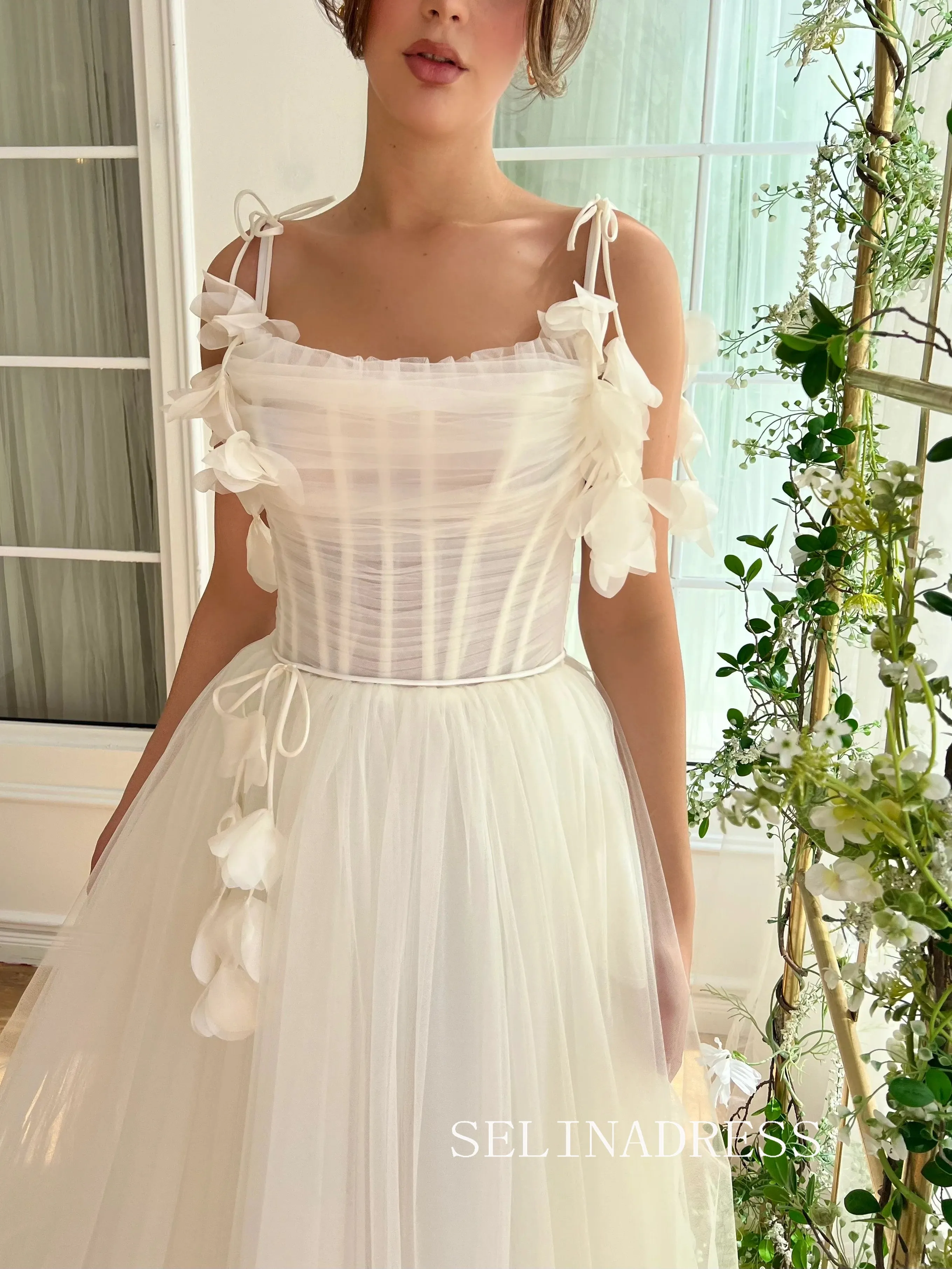 Lovely Tea length Short Prom Dress Homecoming Dresses Flower Cocktail Dress #TKL2003