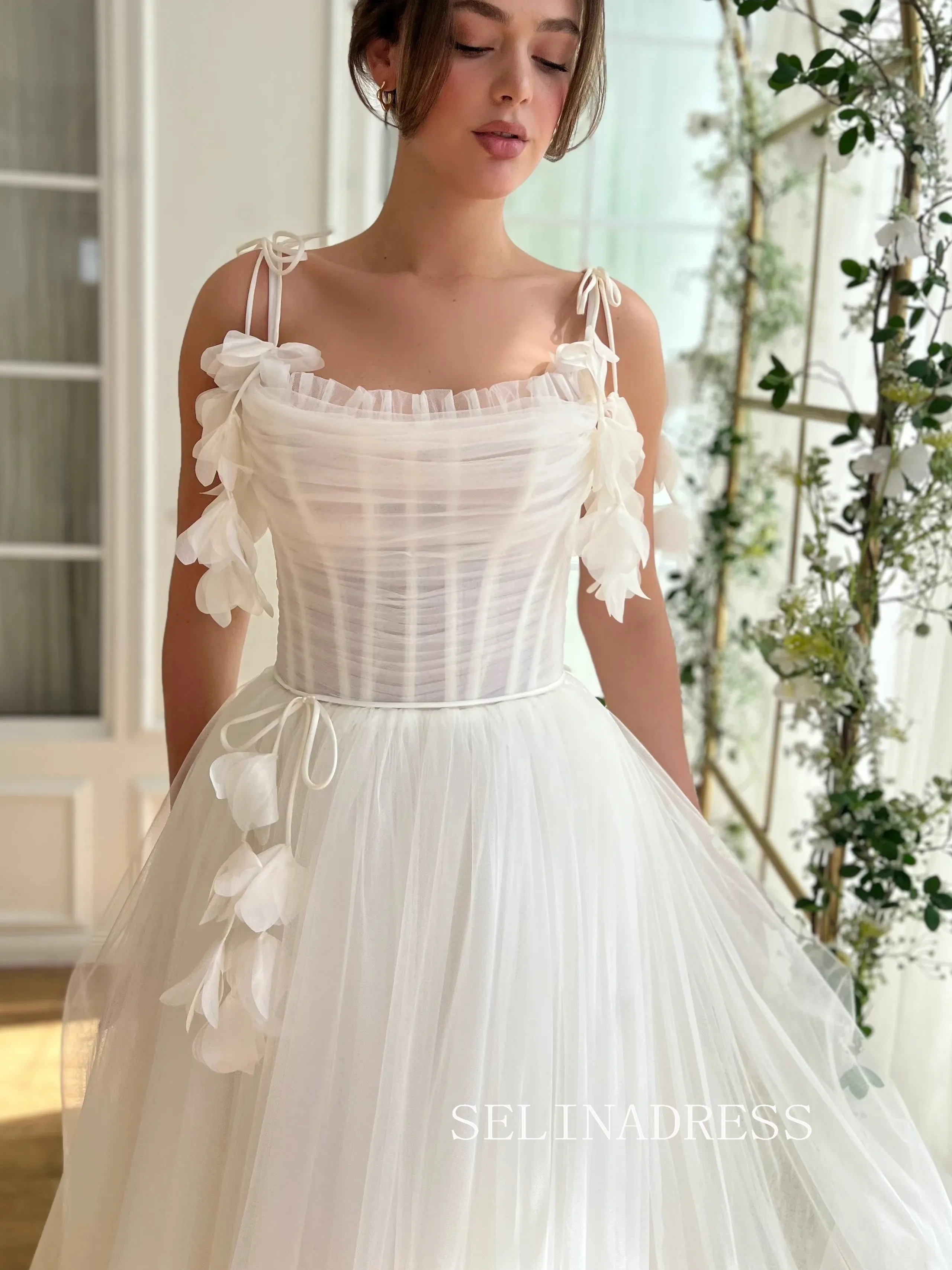 Lovely Tea length Short Prom Dress Homecoming Dresses Flower Cocktail Dress #TKL2003