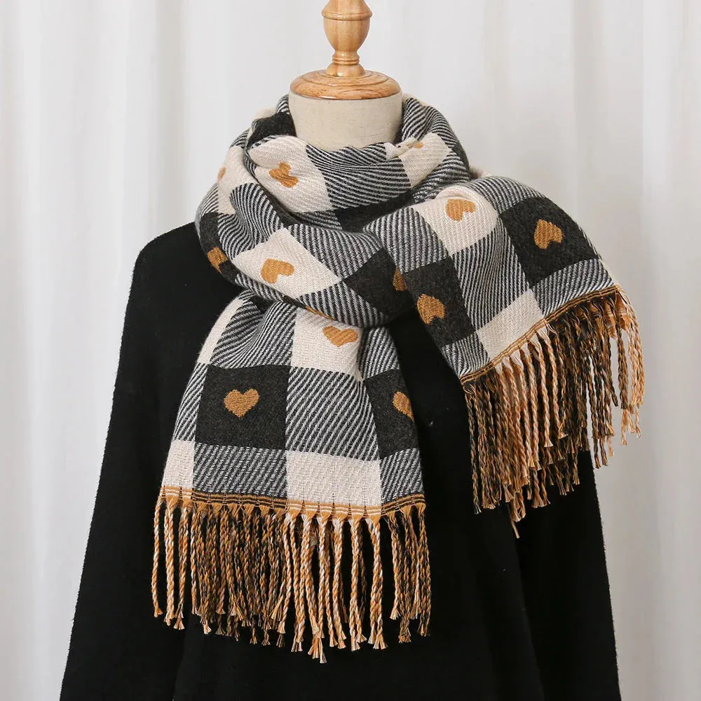 Luxury Winter Cashmere Pashmina Blanket Scarf for Women