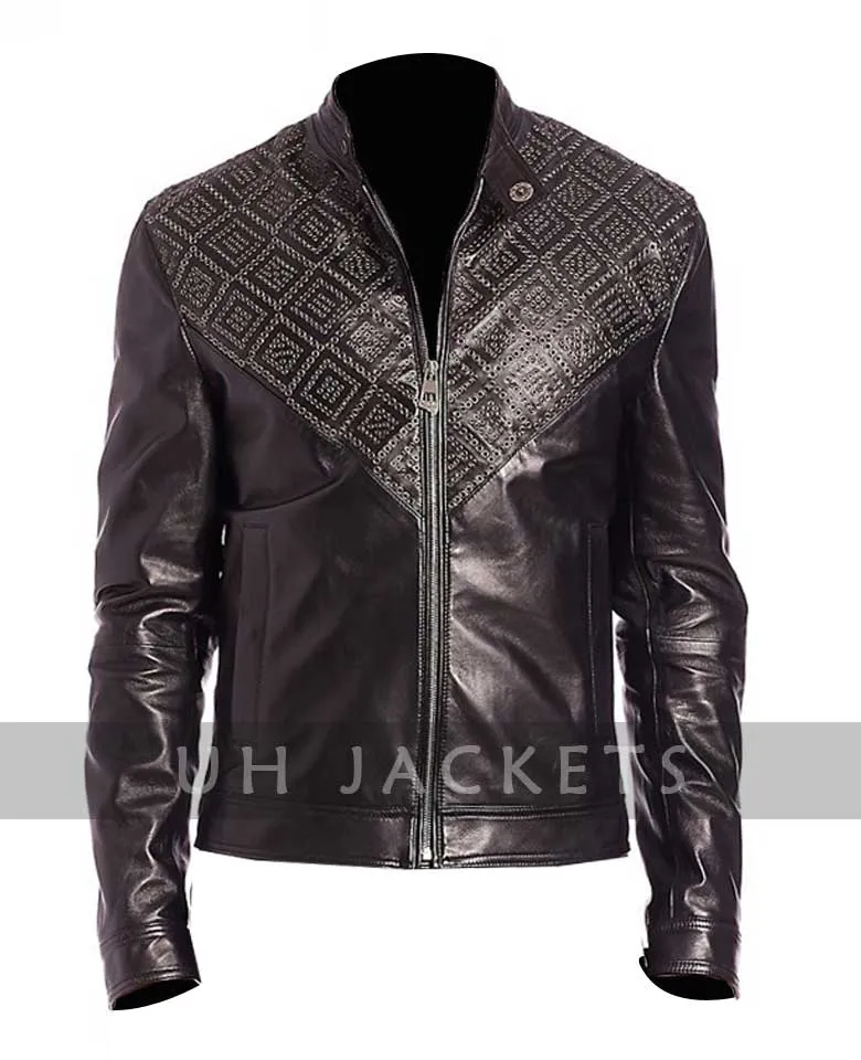 Men Black Lambskin Leather Jacket