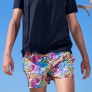 Men summer swimwear Graffiti